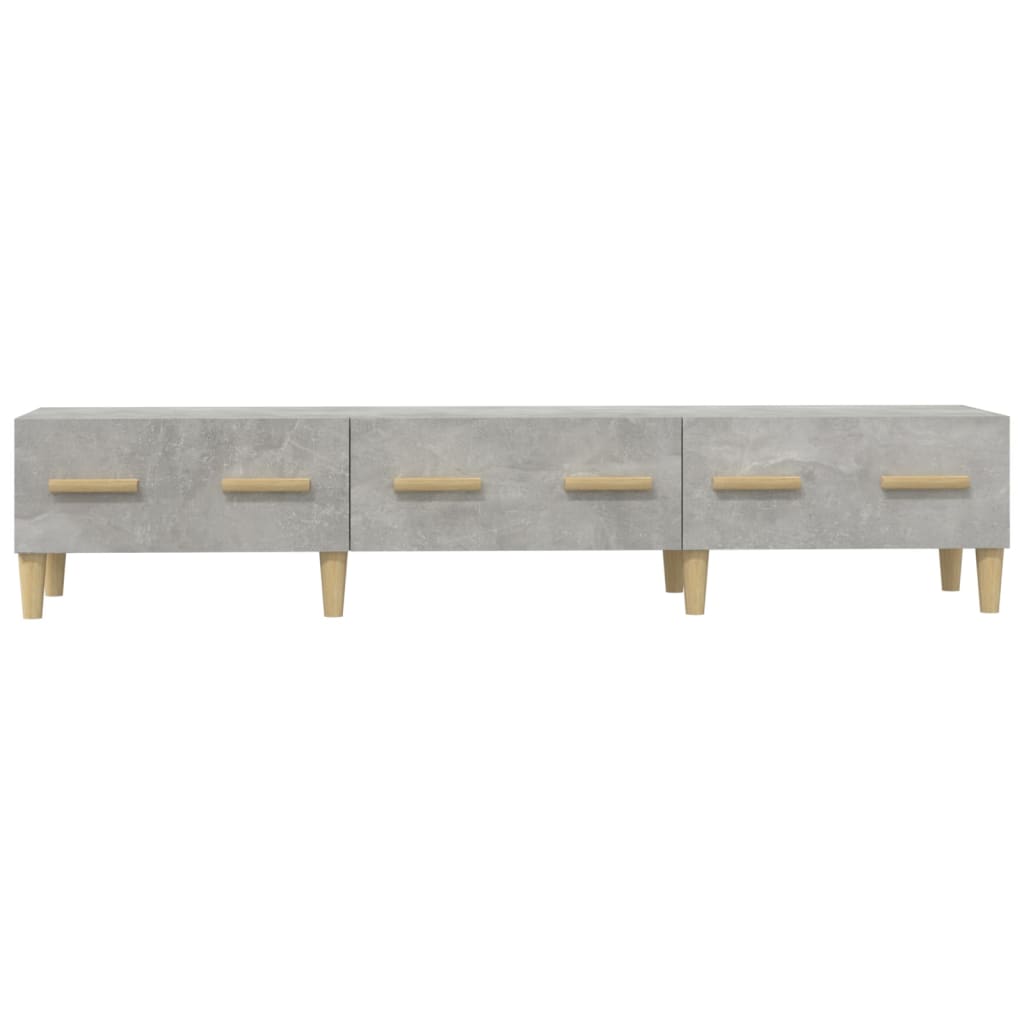 TV-taso betoninharmaa 150x34,5x30 cm tekninen puu - Sisustajankoti.fi