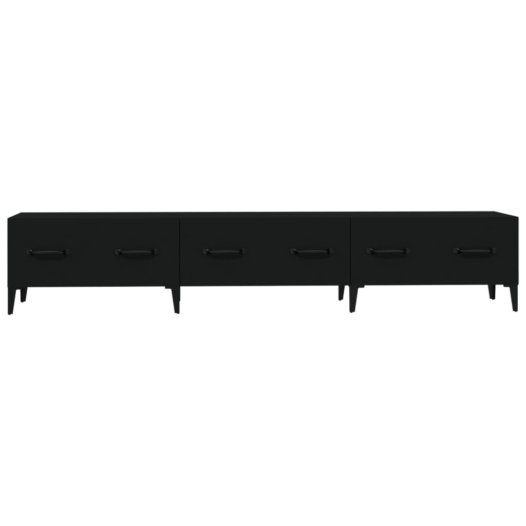 TV-taso musta 150x34,5x30 cm tekninen puu - Sisustajankoti.fi