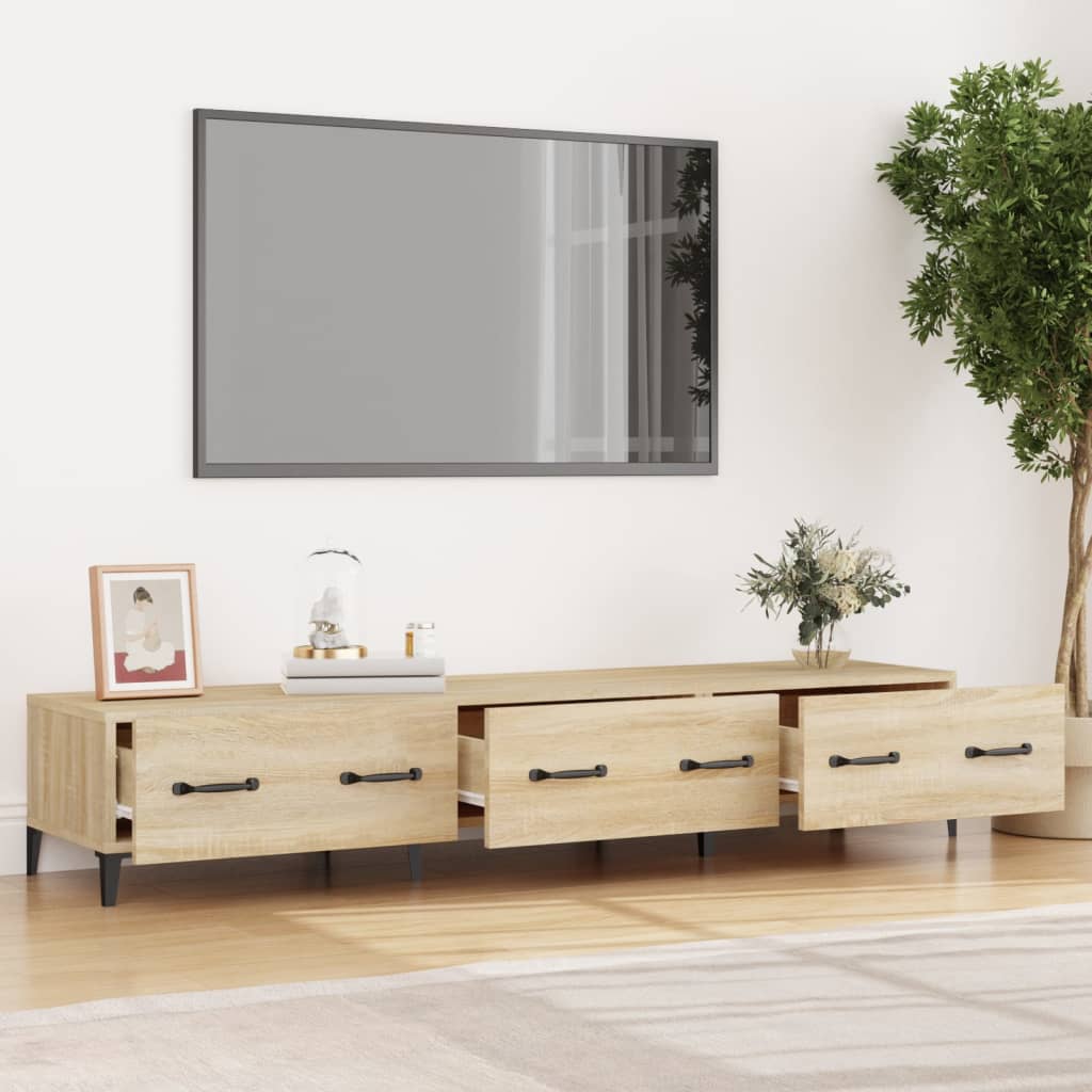 TV-taso Sonoma-tammi 150x34,5x30 cm tekninen puu - Sisustajankoti.fi