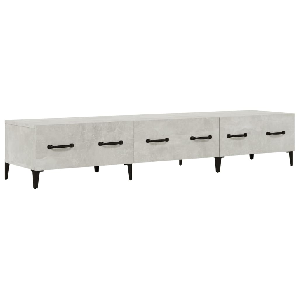 TV-taso betoninharmaa 150x34,5x30 cm tekninen puu - Sisustajankoti.fi