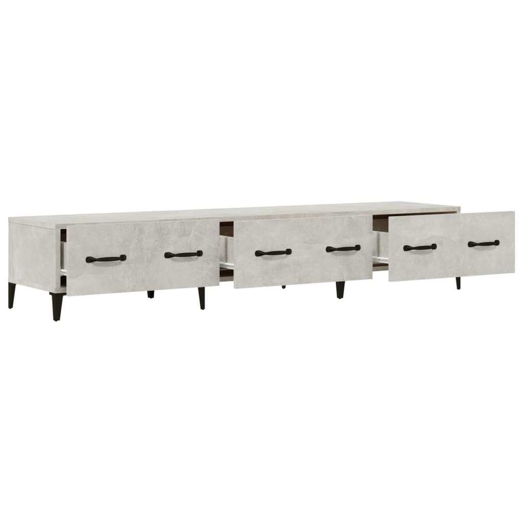 TV-taso betoninharmaa 150x34,5x30 cm tekninen puu - Sisustajankoti.fi