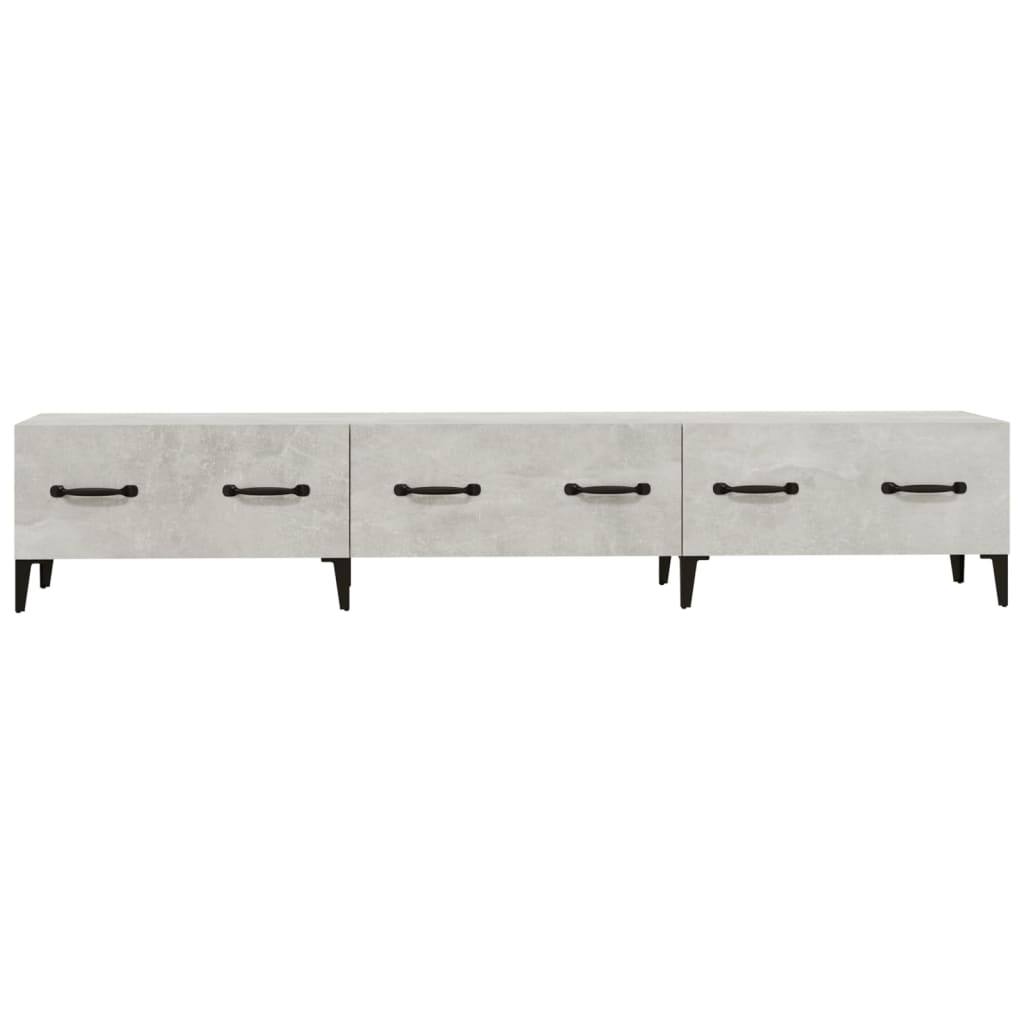 TV-taso betoninharmaa 150x34,5x30 cm tekninen puu - Sisustajankoti.fi