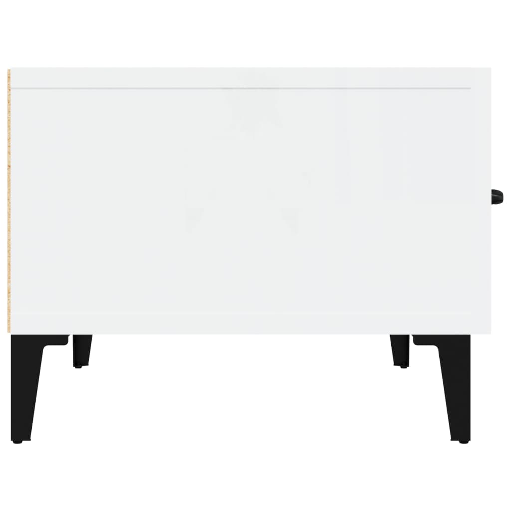 TV-taso korkeakiilto valkoinen 150x34,5x30 cm tekninen puu - Sisustajankoti.fi