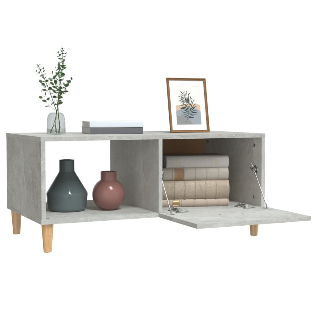Sohvapöytä betoninharmaa 89,5x50x40 cm tekninen puu - Sisustajankoti.fi