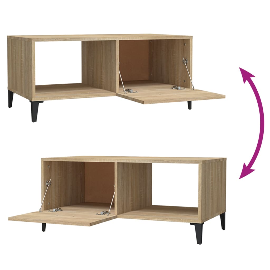 Sohvapöytä Sonoma-tammi 90x50x40 cm tekninen puu - Sisustajankoti.fi