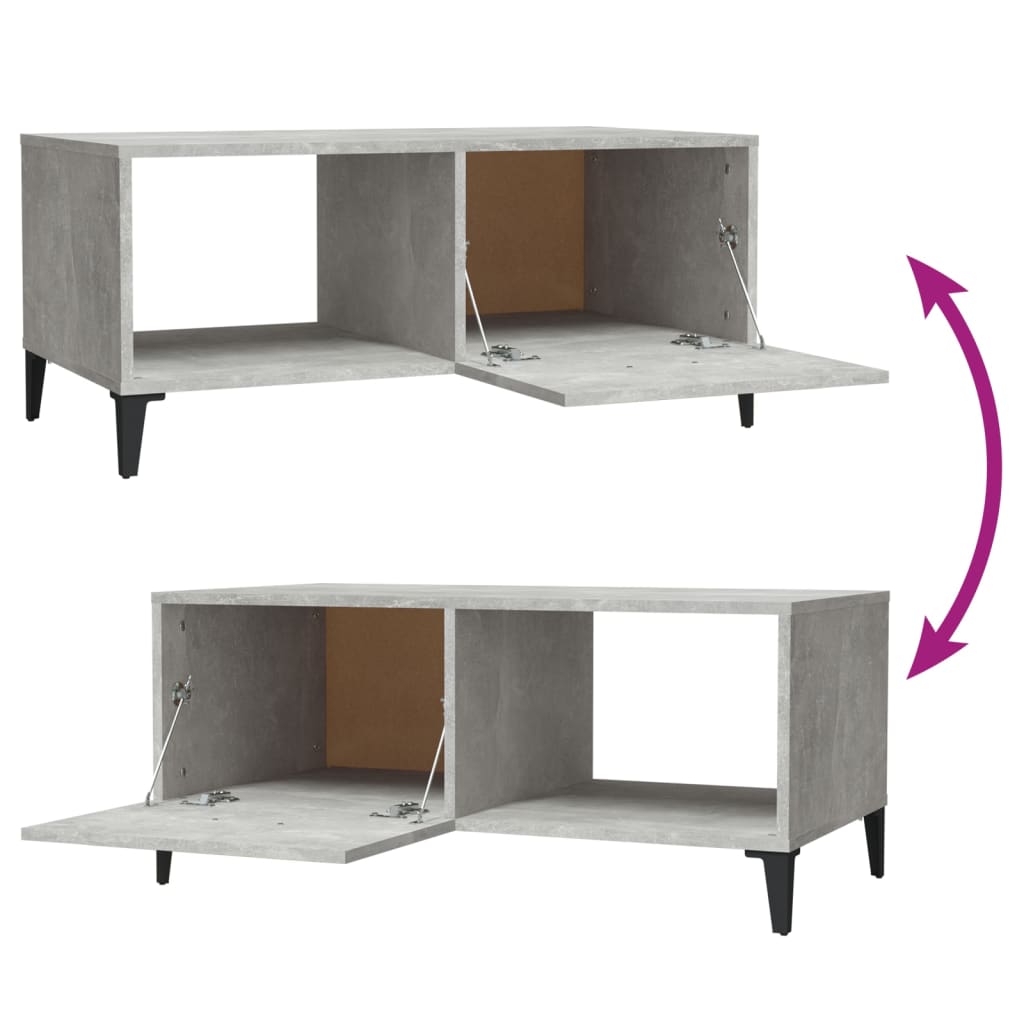 Sohvapöytä betoninharmaa 90x50x40 cm tekninen puu - Sisustajankoti.fi