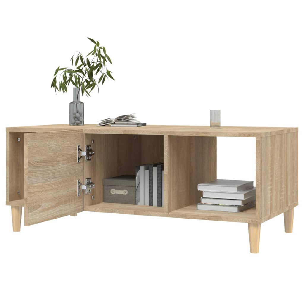 Sohvapöytä Sonoma-tammi 102x50x40 cm tekninen puu - Sisustajankoti.fi