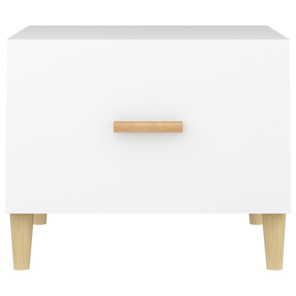 Sohvapöydät 2 kpl valkoinen 50x50x40 cm tekninen puu - Sisustajankoti.fi