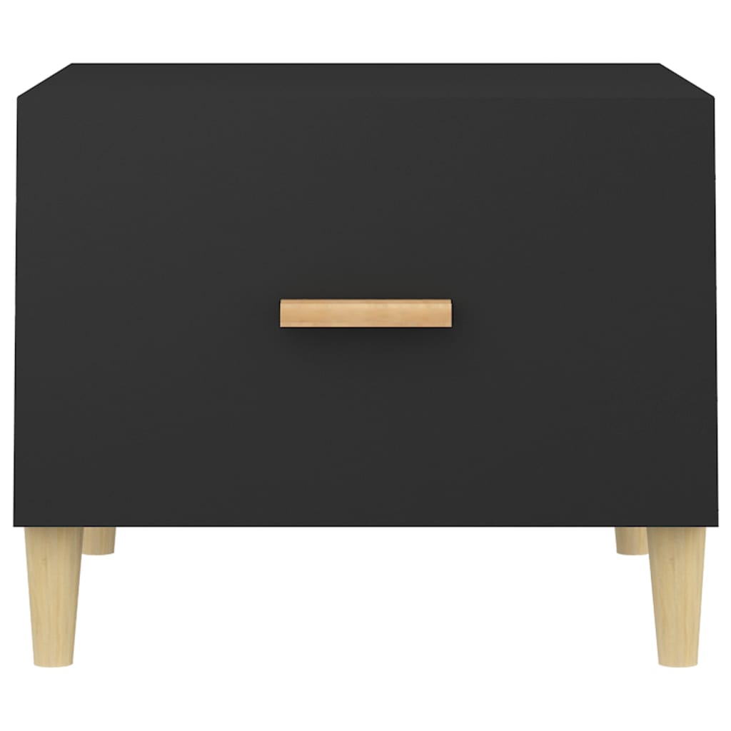 Sohvapöytä musta 50x50x40 cm tekninen puu - Sisustajankoti.fi