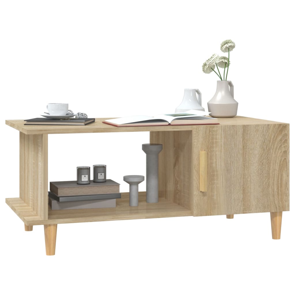 Sohvapöytä Sonoma-tammi 90x50x40 cm tekninen puu - Sisustajankoti.fi