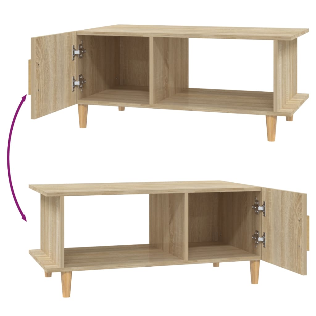 Sohvapöytä Sonoma-tammi 90x50x40 cm tekninen puu - Sisustajankoti.fi