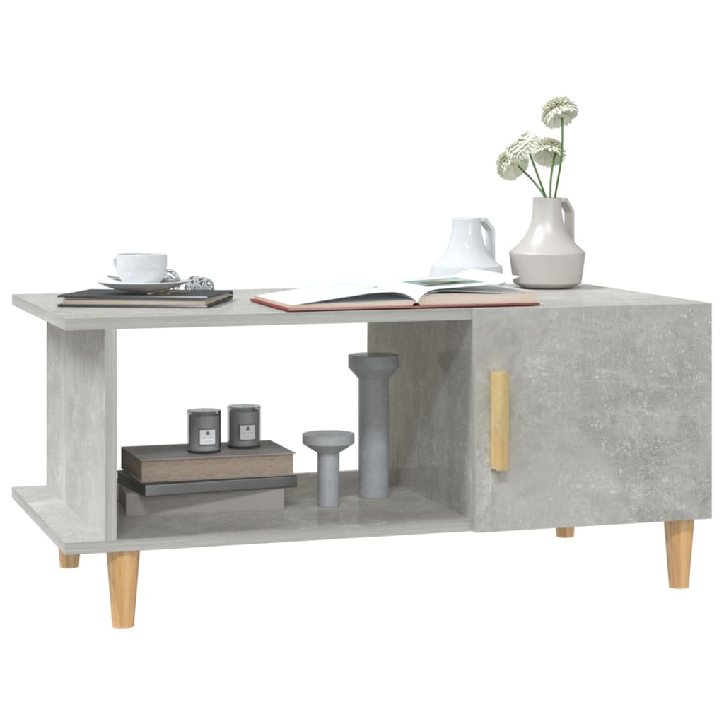 Sohvapöytä betoninharmaa 90x50x40 cm tekninen puu - Sisustajankoti.fi
