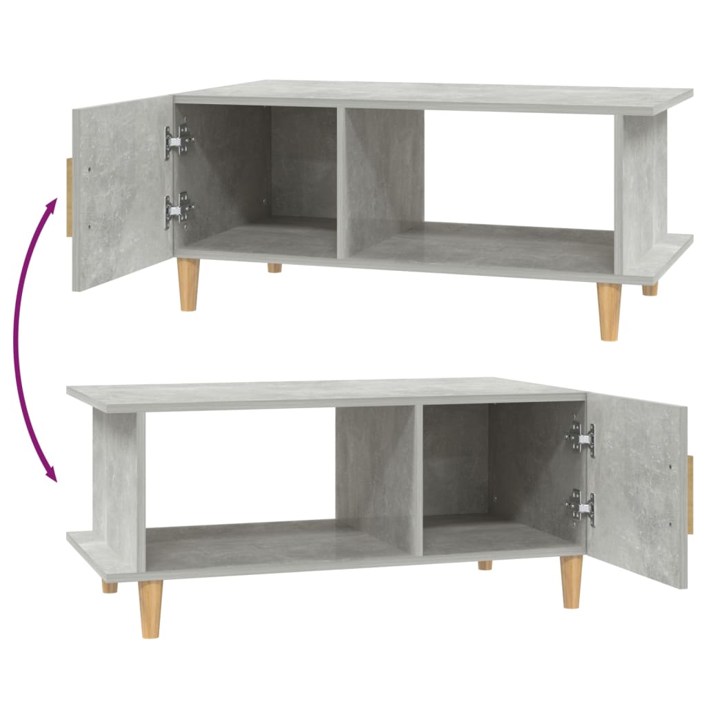 Sohvapöytä betoninharmaa 90x50x40 cm tekninen puu - Sisustajankoti.fi