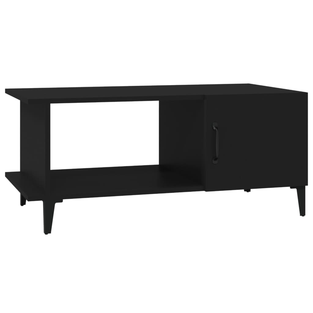Sohvapöytä musta 90x50x40 cm tekninen puu - Sisustajankoti.fi
