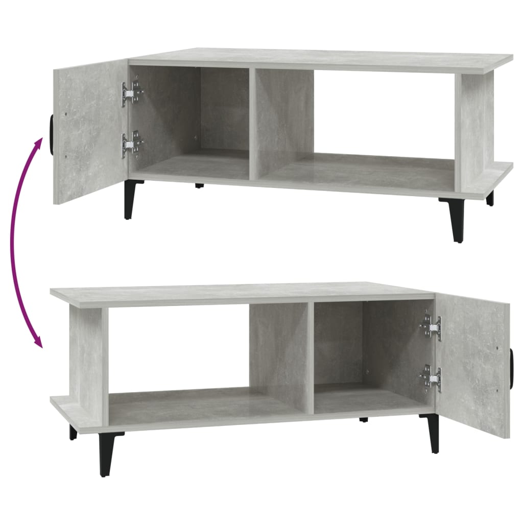 Sohvapöytä betoninharmaa 90x50x40 cm tekninen puu - Sisustajankoti.fi