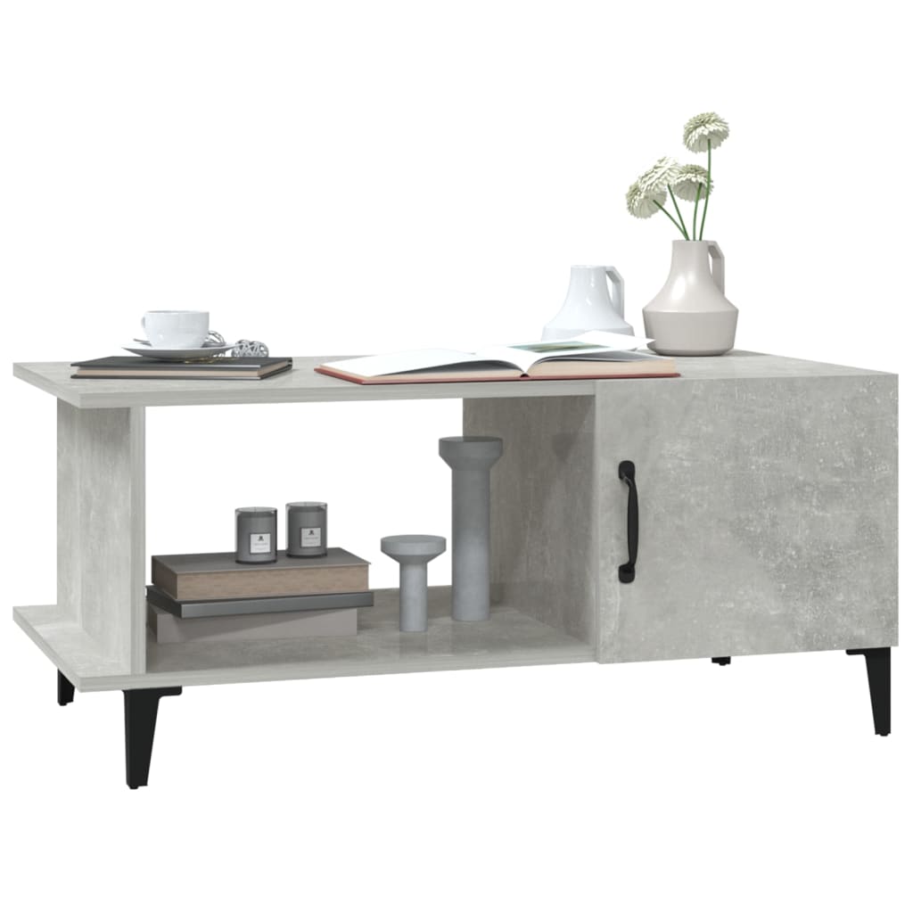 Sohvapöytä betoninharmaa 90x50x40 cm tekninen puu - Sisustajankoti.fi