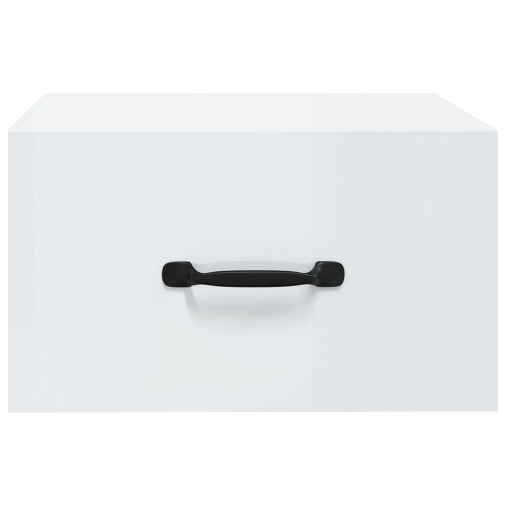 Seinäkiinnitettävät yöpöydät 2 kpl korkeak. valk. 35x35x20 cm - Sisustajankoti.fi