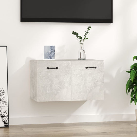 Seinäkaappi betoninharmaa 60x36,5x35 cm tekninen puu - Sisustajankoti.fi