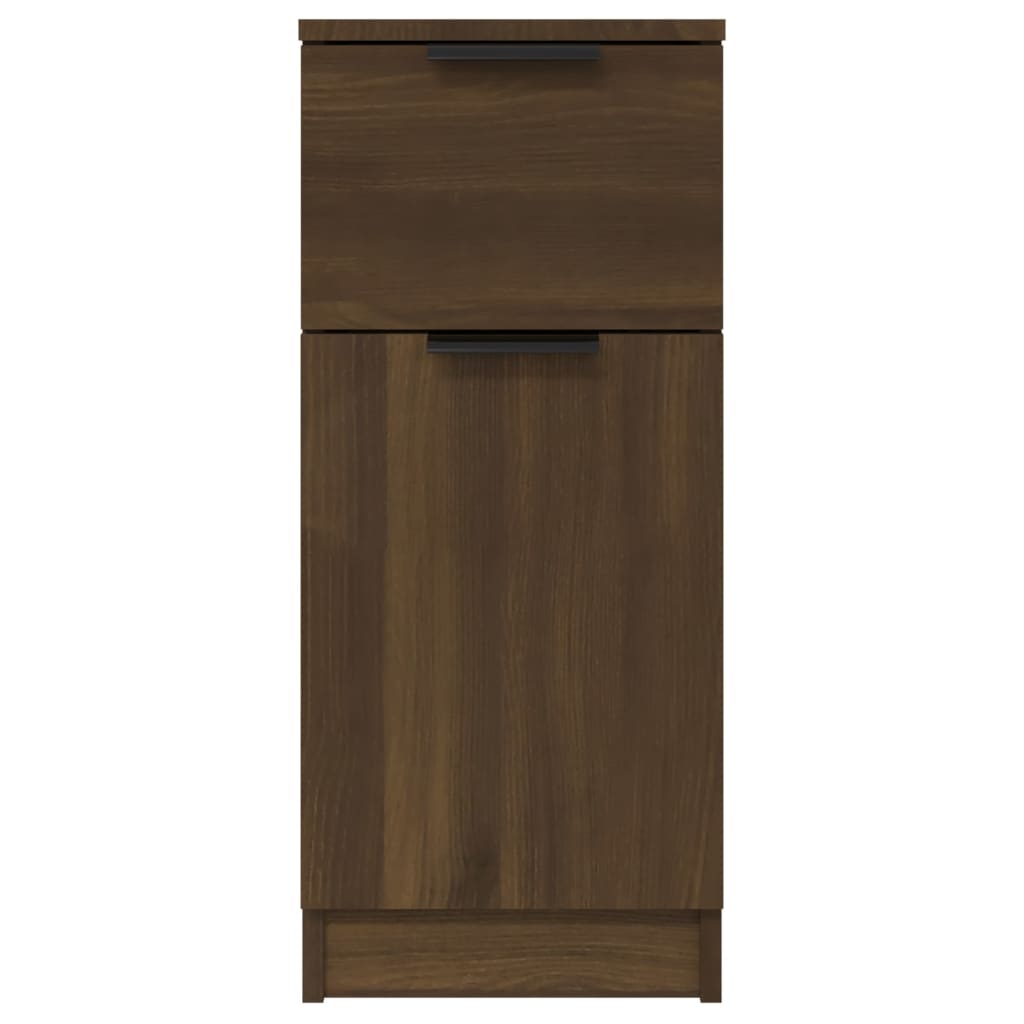 Senkit 2 kpl ruskea tammi 30x30x70 cm tekninen puu - Sisustajankoti.fi