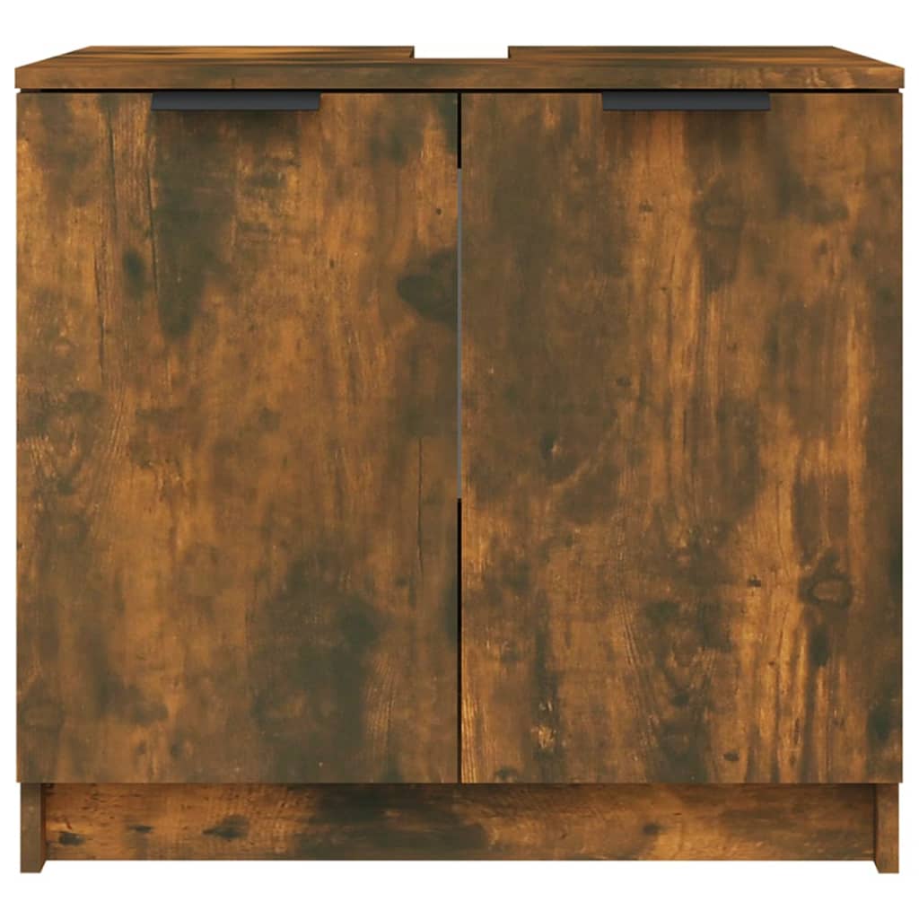 Kylpyhuoneen kaappi savutammi 64,5x33,5x59 cm tekninen puu - Sisustajankoti.fi