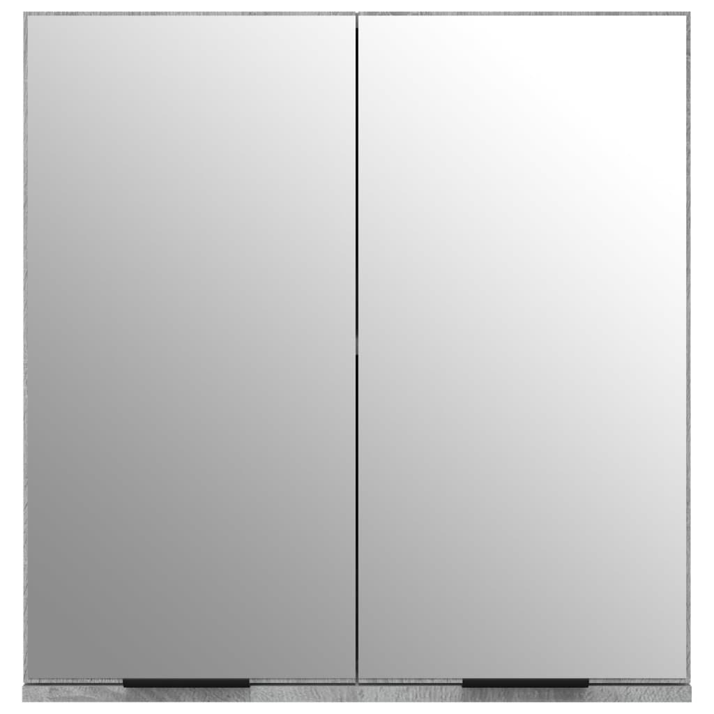 Kylpyhuoneen peilikaappi harmaa Sonoma 64x20x67 cm - Sisustajankoti.fi