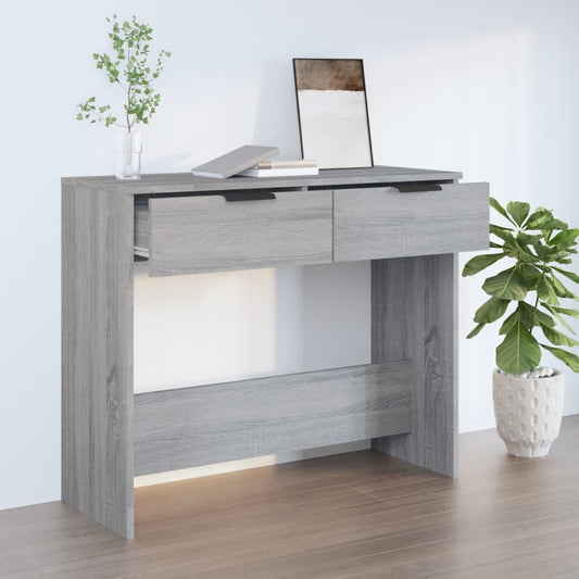 Konsolipöytä harmaa Sonoma 90x36x75 cm tekninen puu - Sisustajankoti.fi