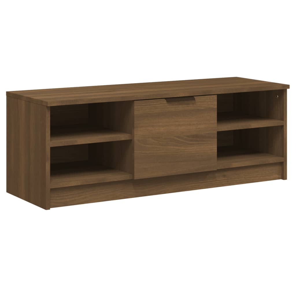 TV-taso ruskea tammi 102x35,5x36,5 cm tekninen puu - Sisustajankoti.fi