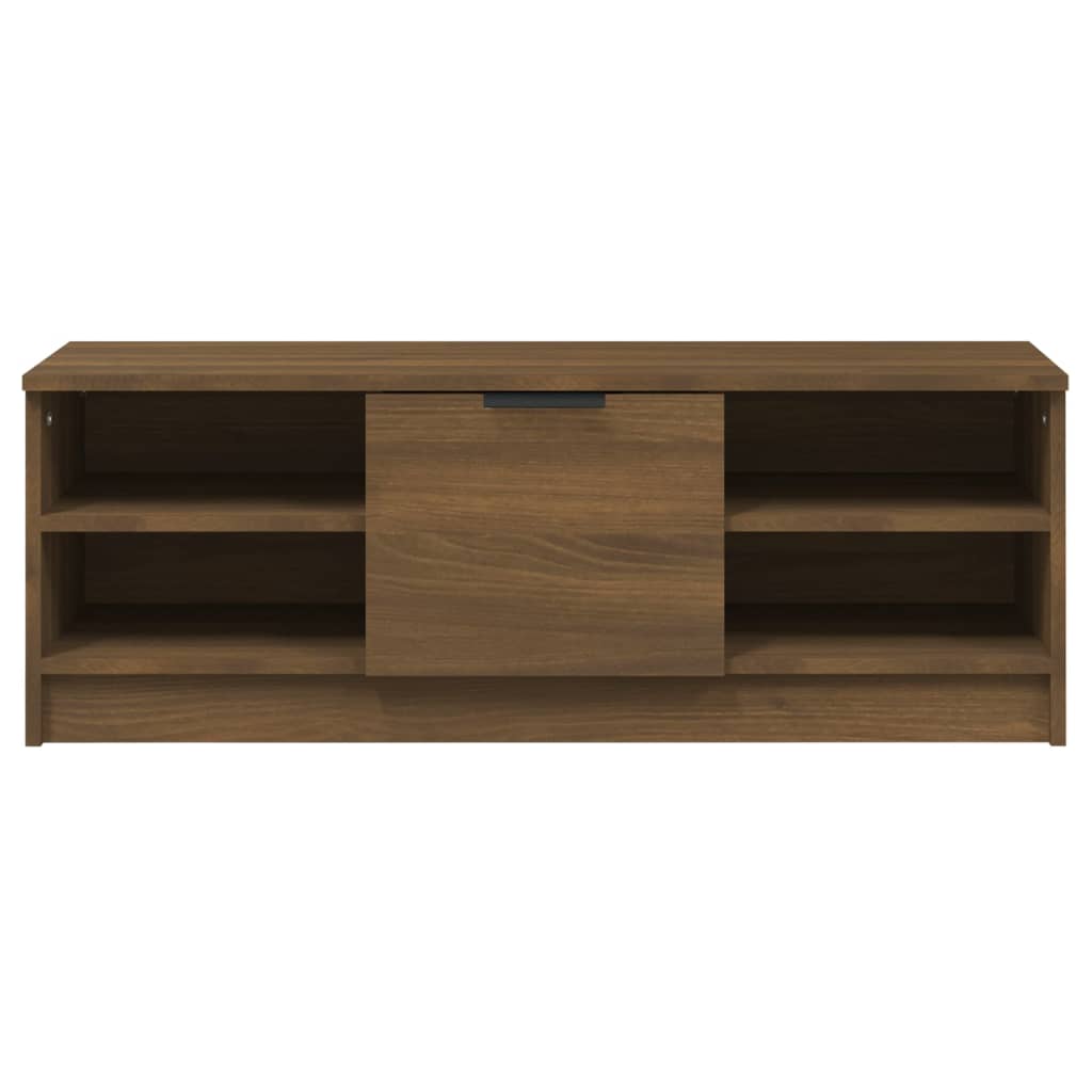 TV-taso ruskea tammi 102x35,5x36,5 cm tekninen puu - Sisustajankoti.fi
