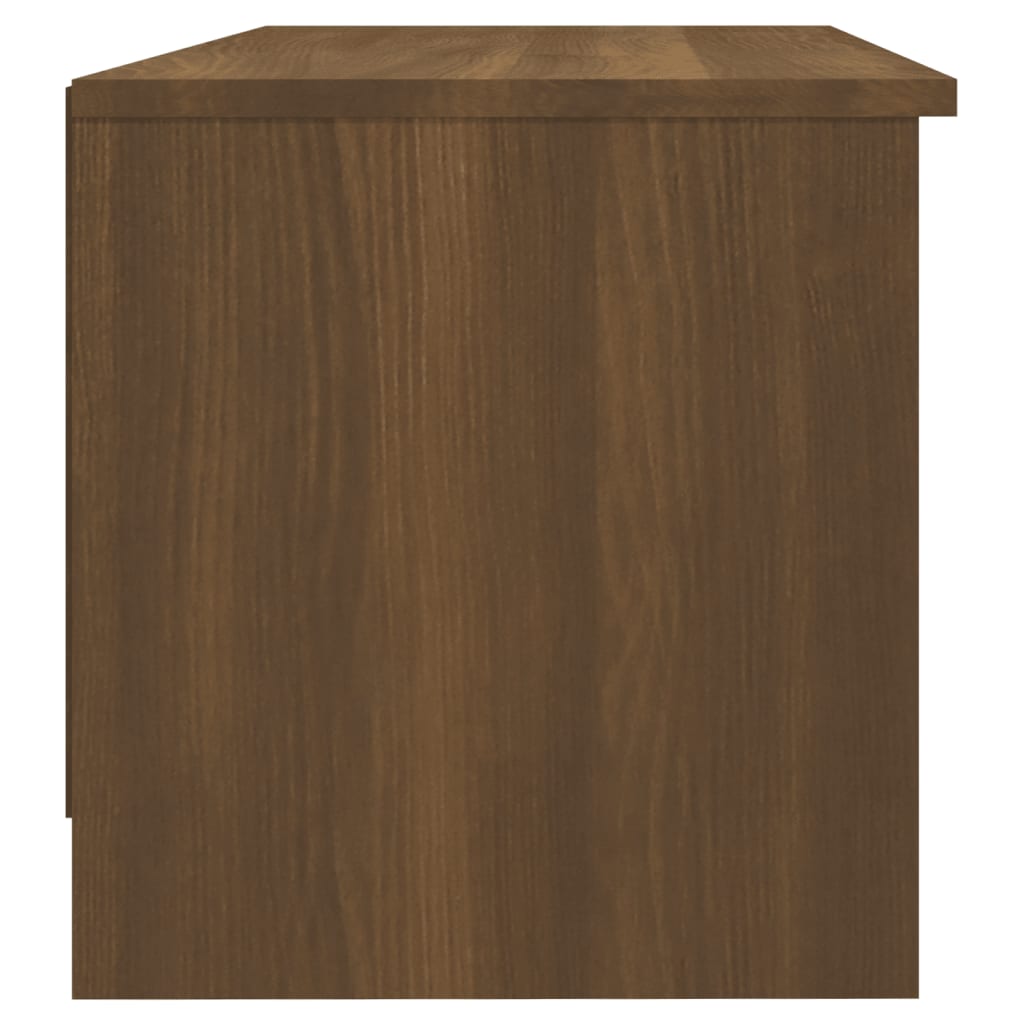 TV-taso ruskea tammi 102x35,5x36,5 cm tekninen puu - Sisustajankoti.fi
