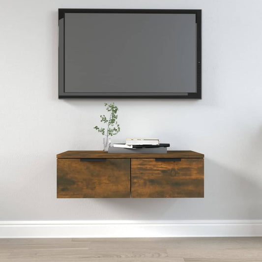 TV-seinäkaappi savutammi 68x30x20 cm tekninen puu - Sisustajankoti.fi