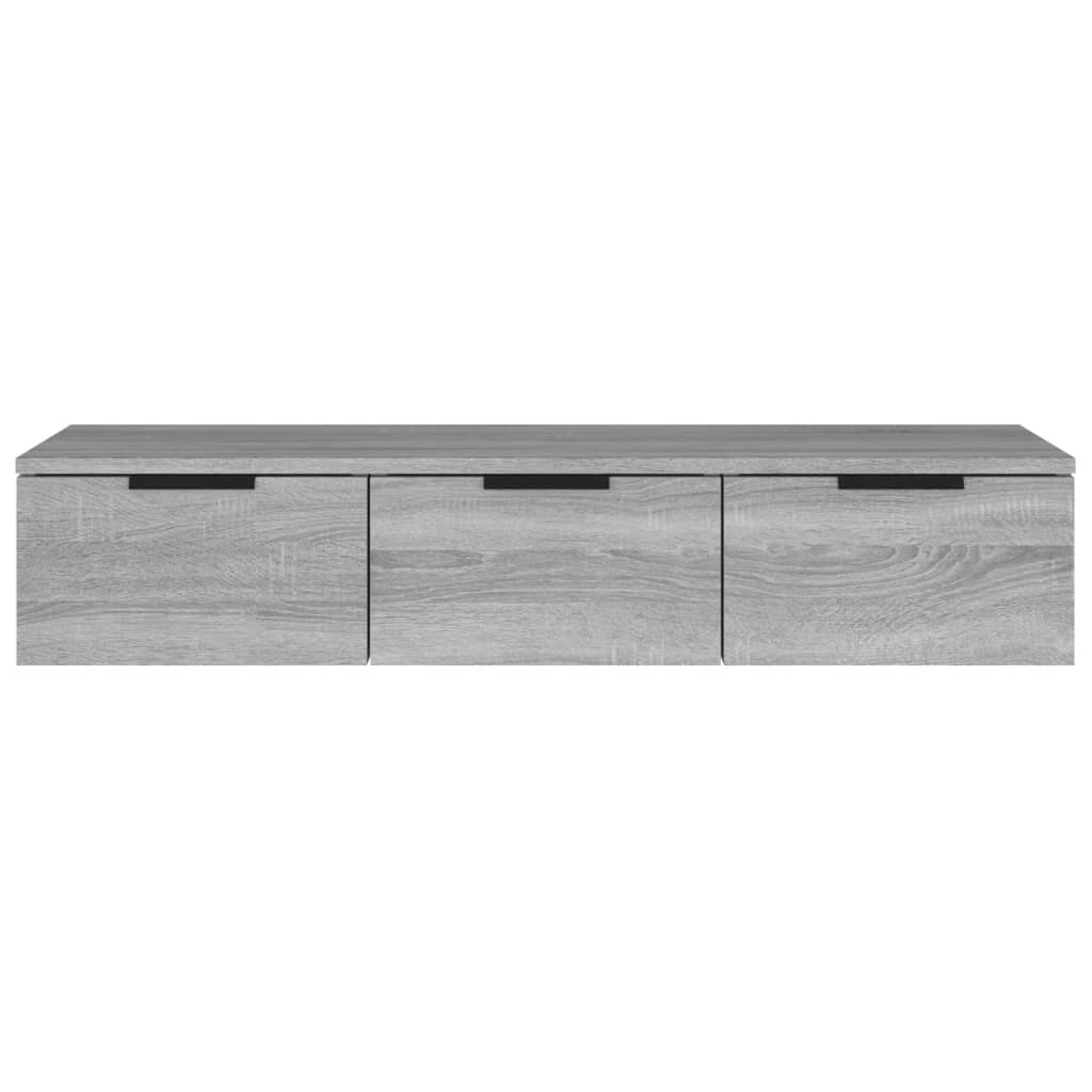 Seinäkaappi harmaa Sonoma 102x30x20 cm tekninen puu - Sisustajankoti.fi