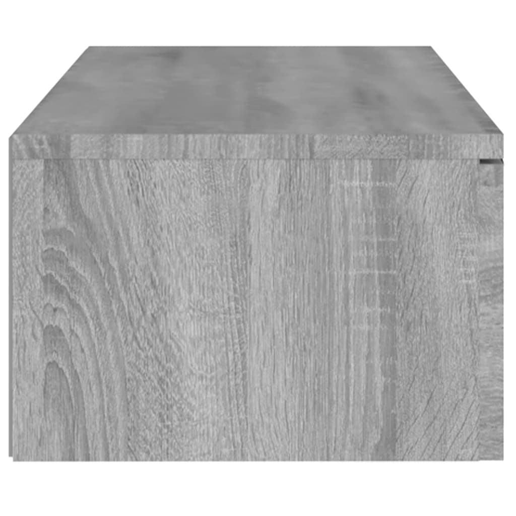 Seinäkaappi harmaa Sonoma 102x30x20 cm tekninen puu - Sisustajankoti.fi