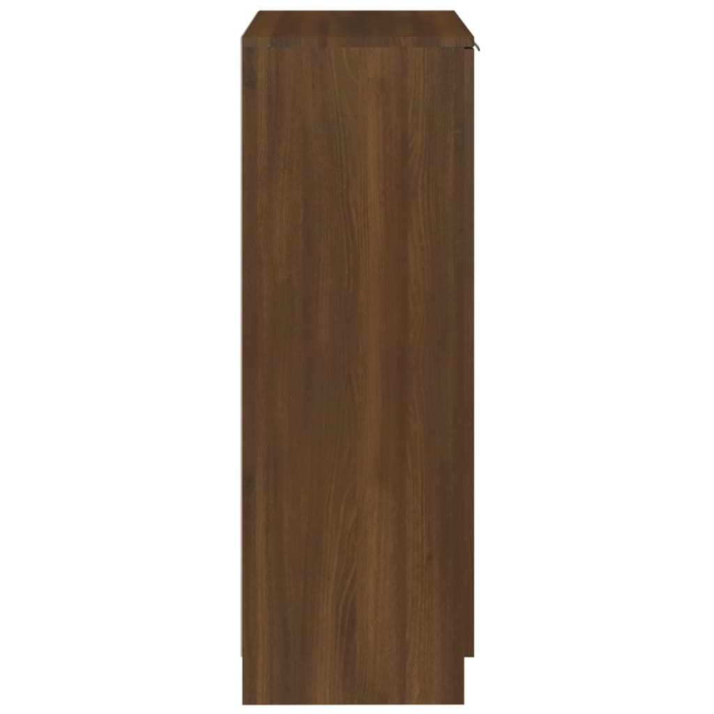 Kenkäkaappi ruskea tammi 59x35x100 cm tekninen puu - Sisustajankoti.fi