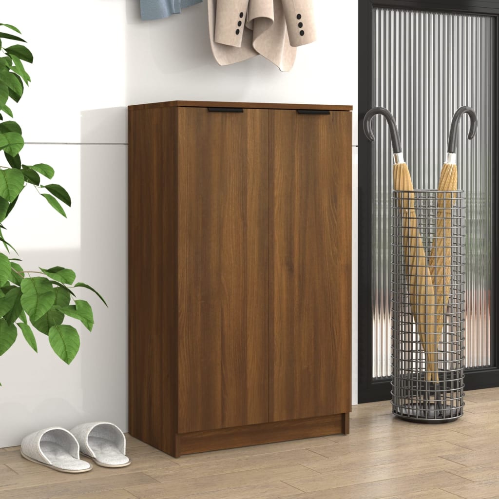 Kenkäkaappi ruskea tammi 59x35x100 cm tekninen puu - Sisustajankoti.fi