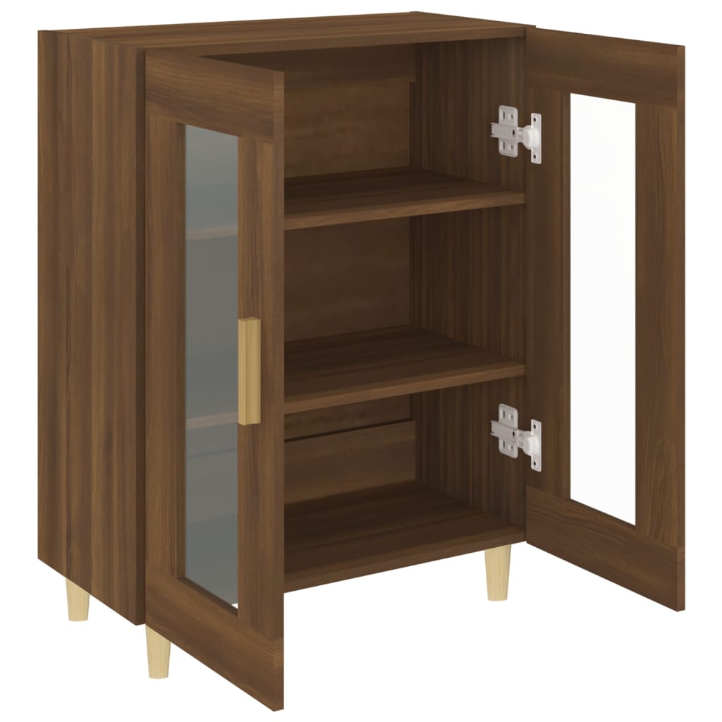 Senkki ruskea tammi 69,5x34x90 cm tekninen puu - Sisustajankoti.fi