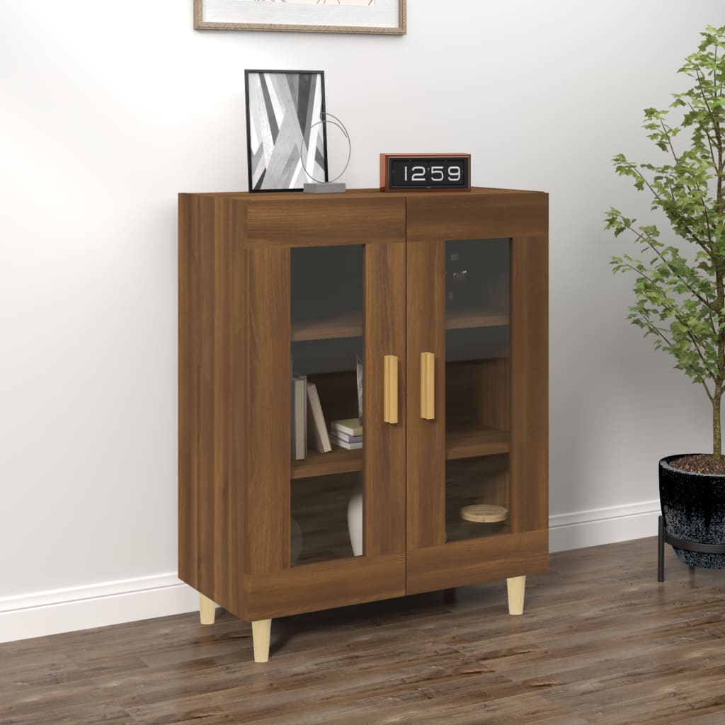 Senkki ruskea tammi 69,5x34x90 cm tekninen puu - Sisustajankoti.fi