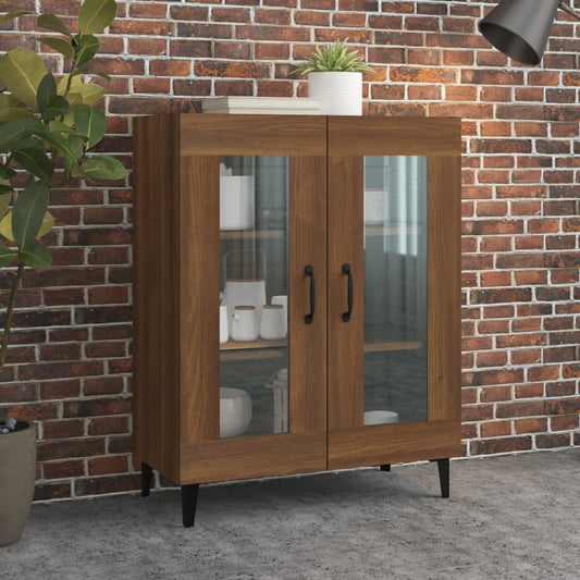 Senkki ruskea tammi 69,5x34x90 cm tekninen puu - Sisustajankoti.fi