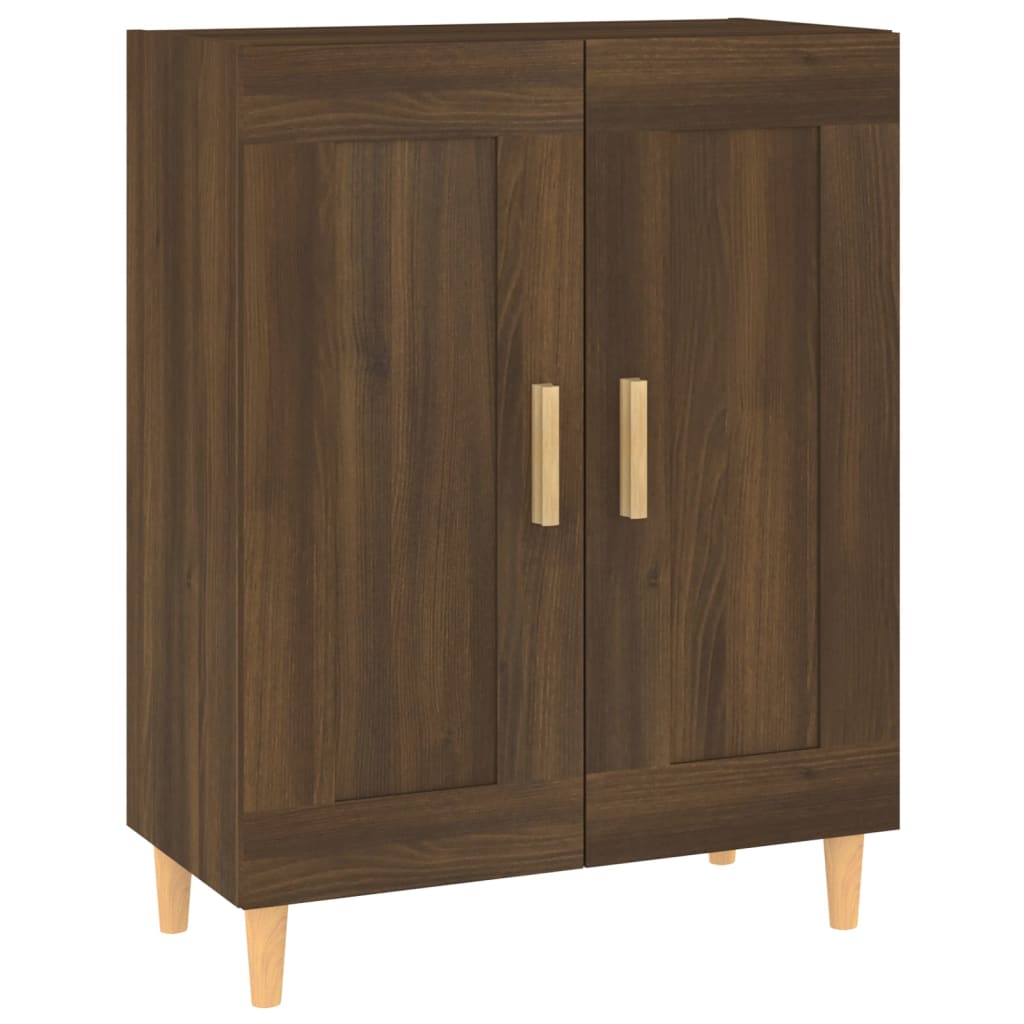 Senkki ruskea tammi 69,5x34x90 cm tekninen puu - Sisustajankoti.fi