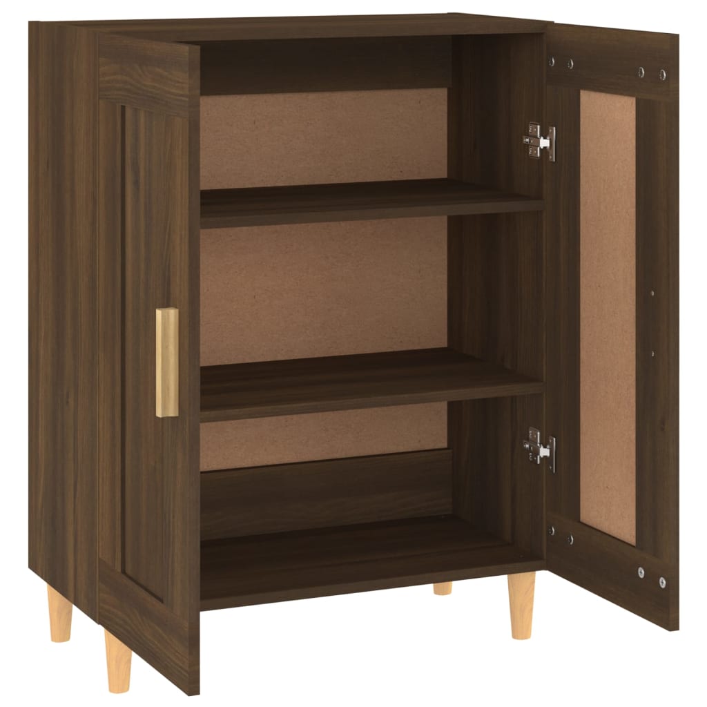 Senkki ruskea tammi 69,5x34x90 cm tekninen puu - Sisustajankoti.fi
