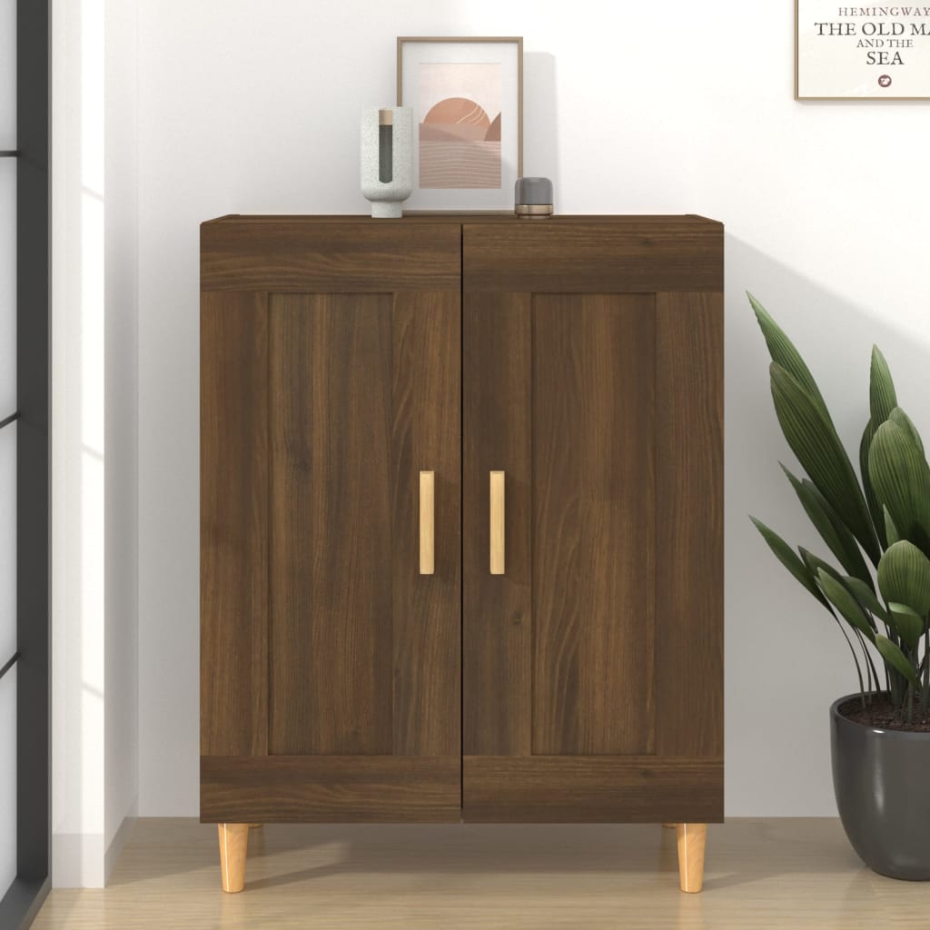 Senkki ruskea tammi 69,5x34x90 cm tekninen puu - Sisustajankoti.fi