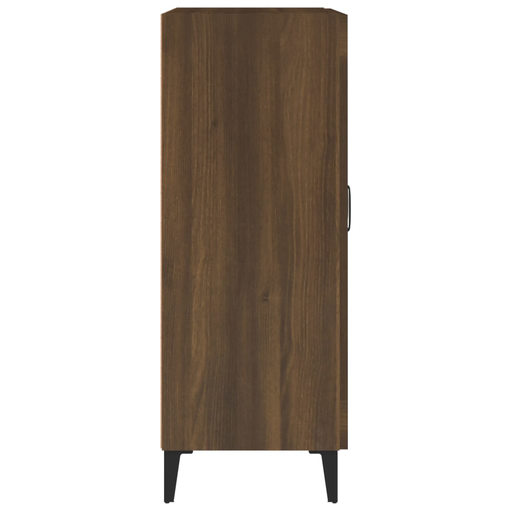 Senkki ruskea tammi 69,5x34x90 cm tekninen puu - Sisustajankoti.fi