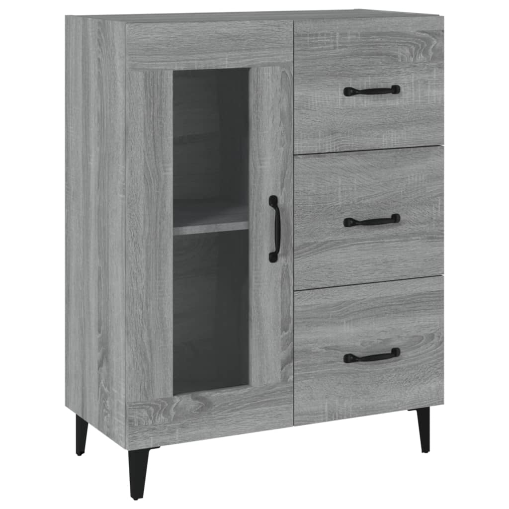 Senkki harmaa Sonoma 69,5x34x90 cm tekninen puu - Sisustajankoti.fi