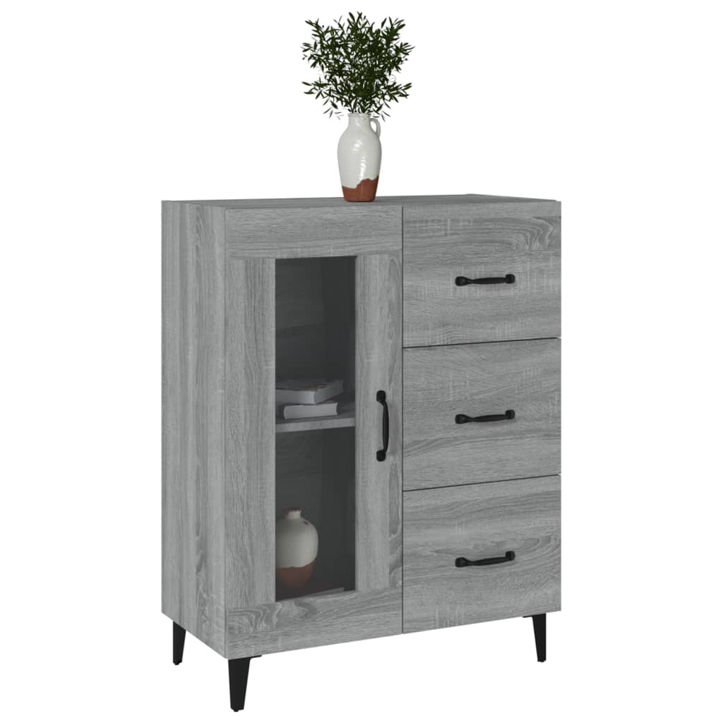 Senkki harmaa Sonoma 69,5x34x90 cm tekninen puu - Sisustajankoti.fi