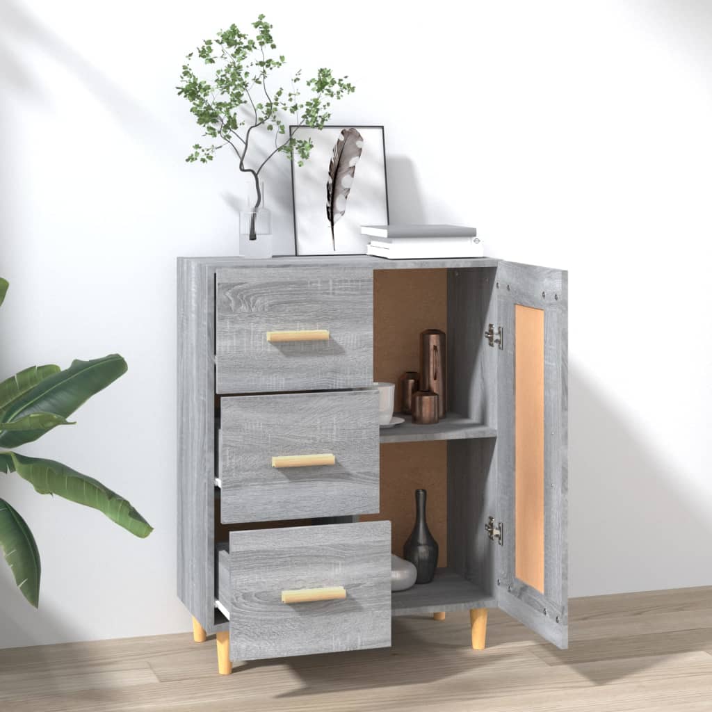 Senkki harmaa Sonoma 69,5x34x90 cm tekninen puu - Sisustajankoti.fi