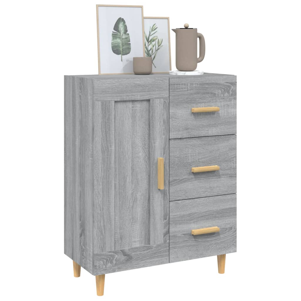 Senkki harmaa Sonoma 69,5x34x90 cm tekninen puu - Sisustajankoti.fi