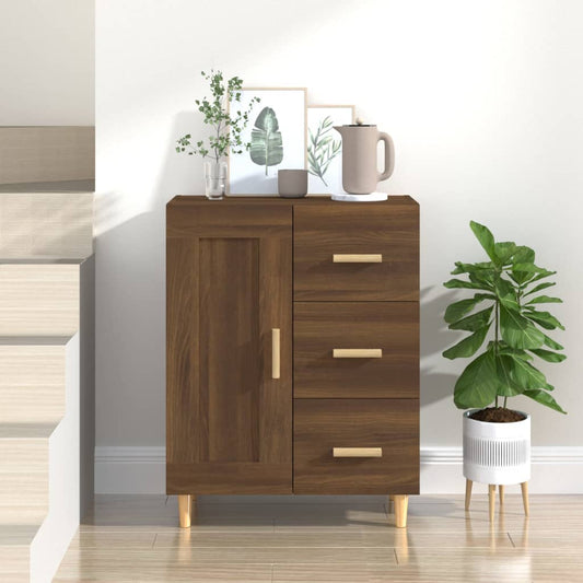 Senkki ruskea tammi 69,5x34x90 cm tekninen puu - Sisustajankoti.fi