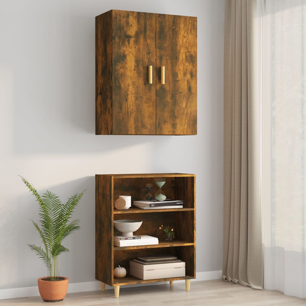 Riippuva seinäkaappi savutammi 69,5x34x90 cm - Sisustajankoti.fi