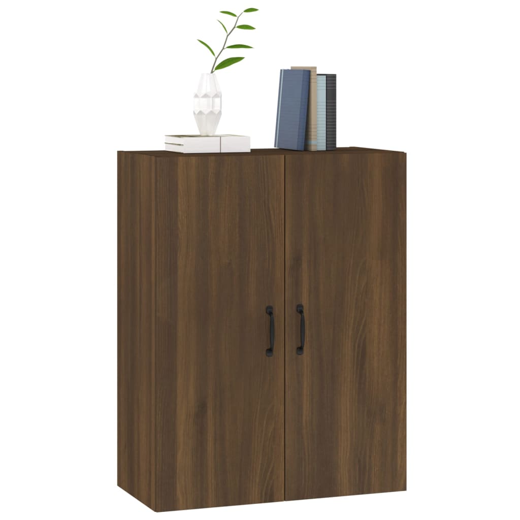 Riippuva kaappi ruskea tammi 69,5x34x90 cm tekninen puu - Sisustajankoti.fi