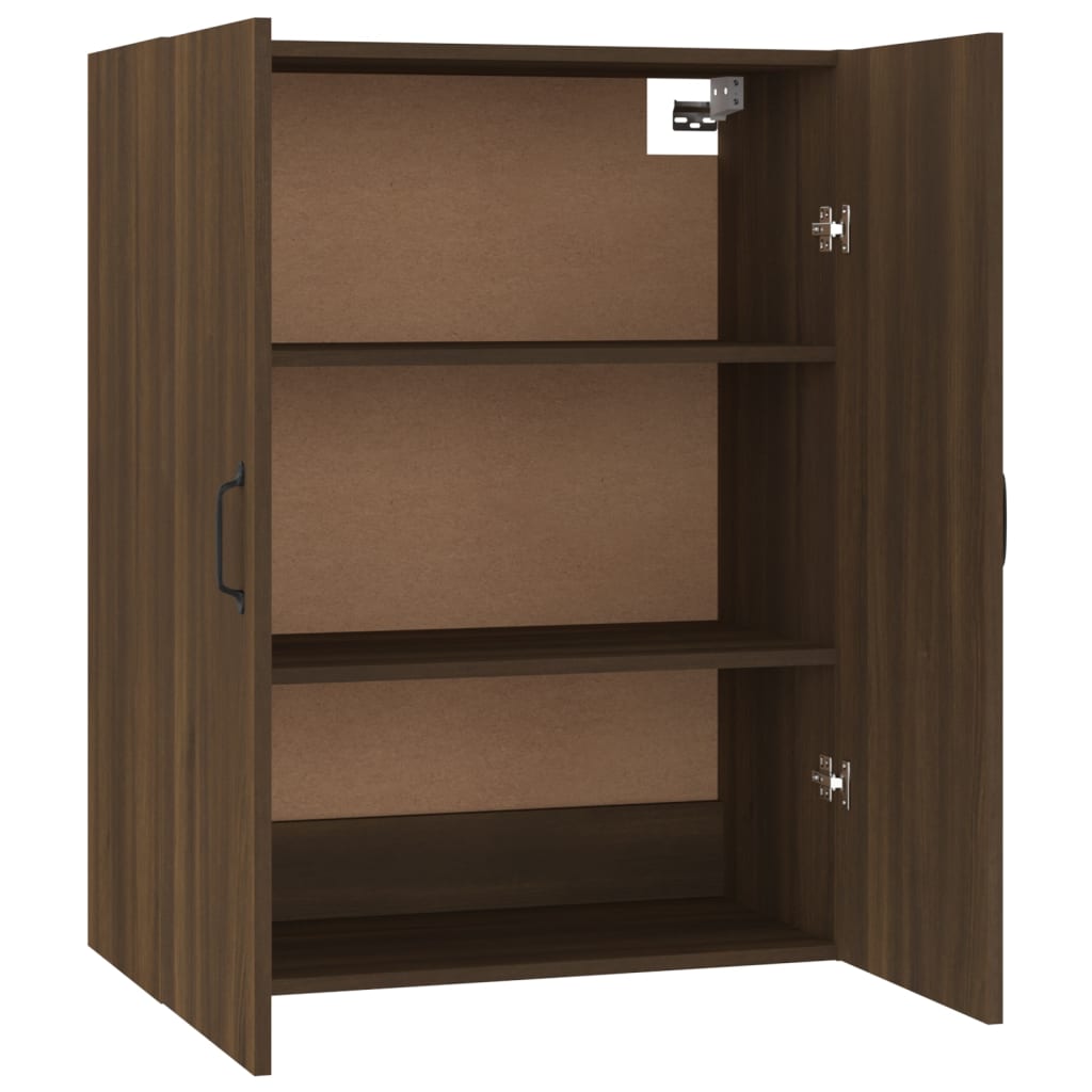 Riippuva kaappi ruskea tammi 69,5x34x90 cm tekninen puu - Sisustajankoti.fi