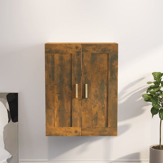 Seinäkaappi savutammi 69,5x32,5x90 cm tekninen puu - Sisustajankoti.fi